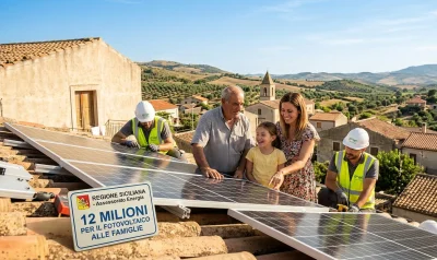 Sicilia: 12 milioni per il fotovoltaico alle famiglie a basso reddito